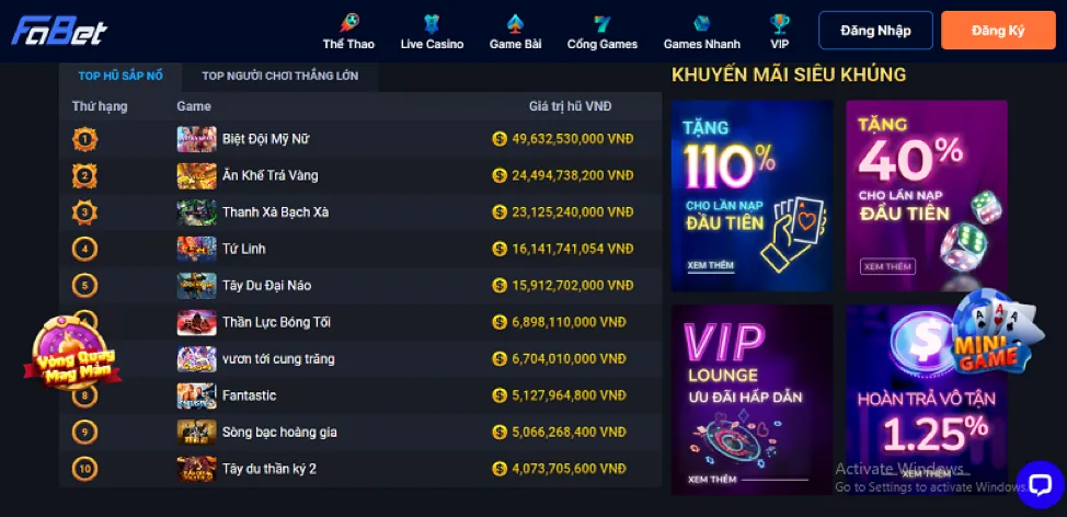 Ưu đãi thể thao độc quyền tại f8bet2a